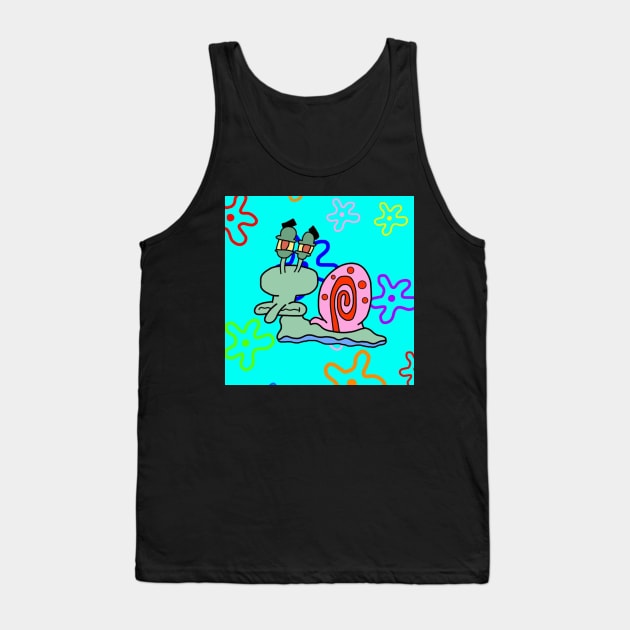 Squidward Snail Tank Top by mushriah333